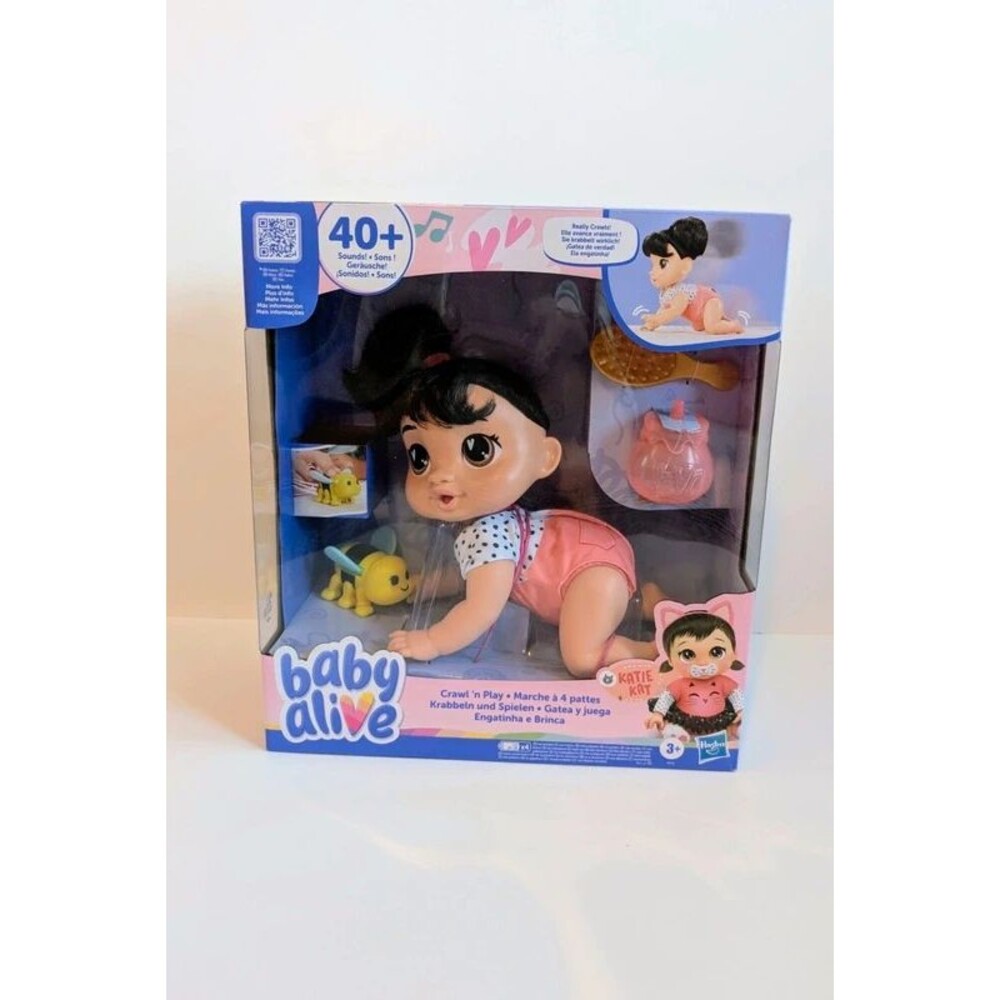 Baby Alive Katie Kat Crawl n Play Interactive Toy Doll